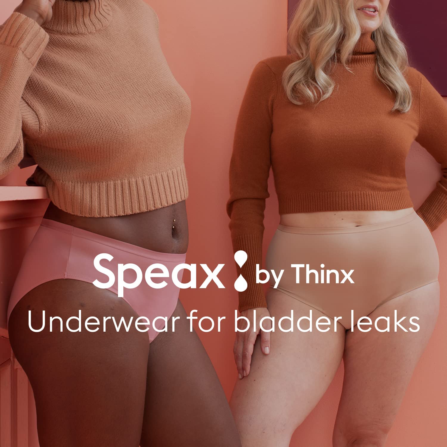 Speax by Thinx Bikini Women's Underwear for Bladder Leak Protection, Incontinence Underwear for Women
